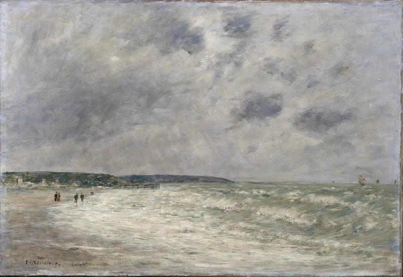Marea alta en Deauville - Eugène Boudin
