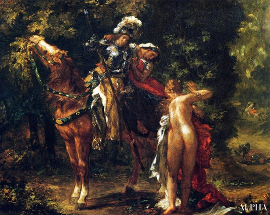 Marfisa et Pinabello - Eugène Delacroix - Reproductions de tableaux et peintures haut de gamme