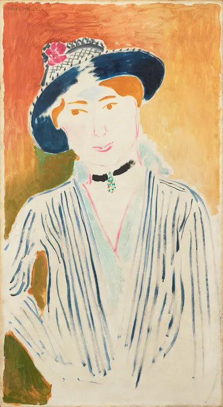 Margarita con chaqueta a rayas - Henri Matisse