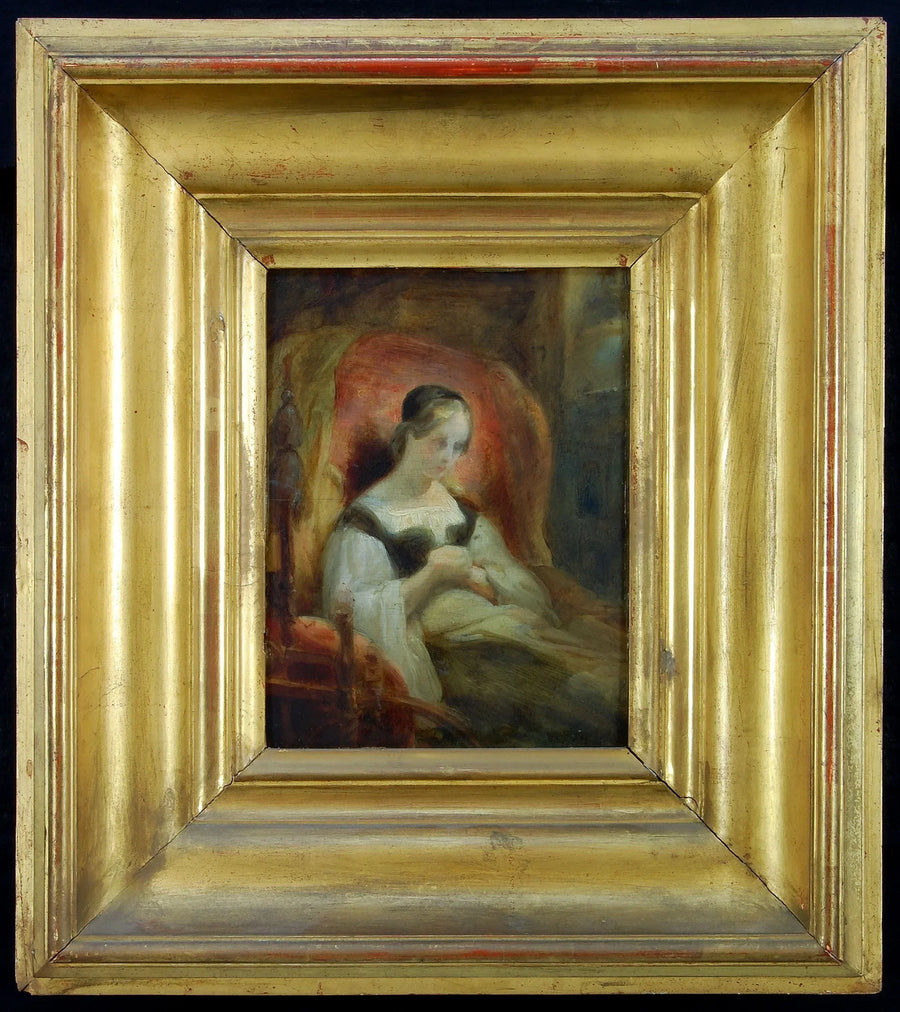 Margarita con rueca (Goethe, Fausto 1, 15) - Ary Scheffer