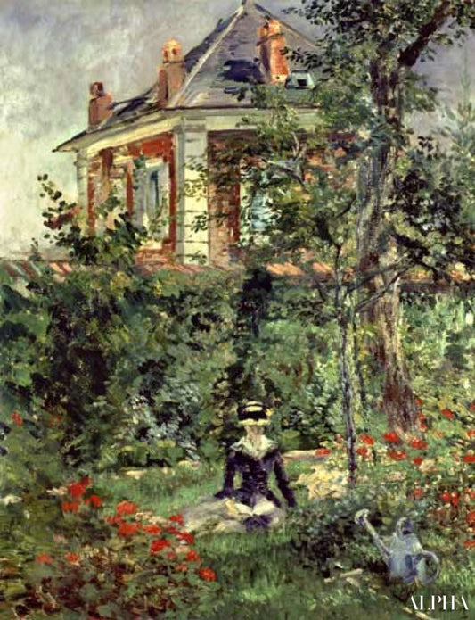 Marguerite dans le jardin de Bellevue - Edouard Manet - Reproductions de tableaux et peintures haut de gamme