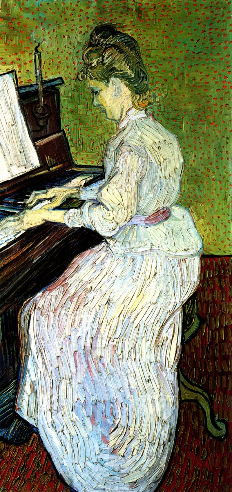 Mademoiselle Gachet al piano - Vincent van Gogh