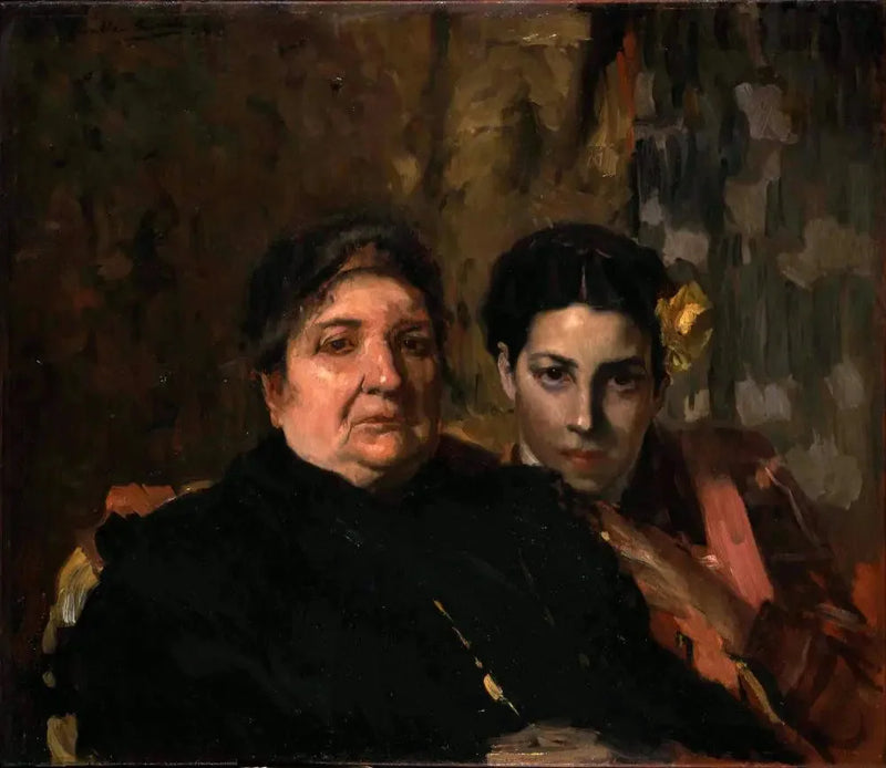 María y su abuela - Joaquín Sorolla