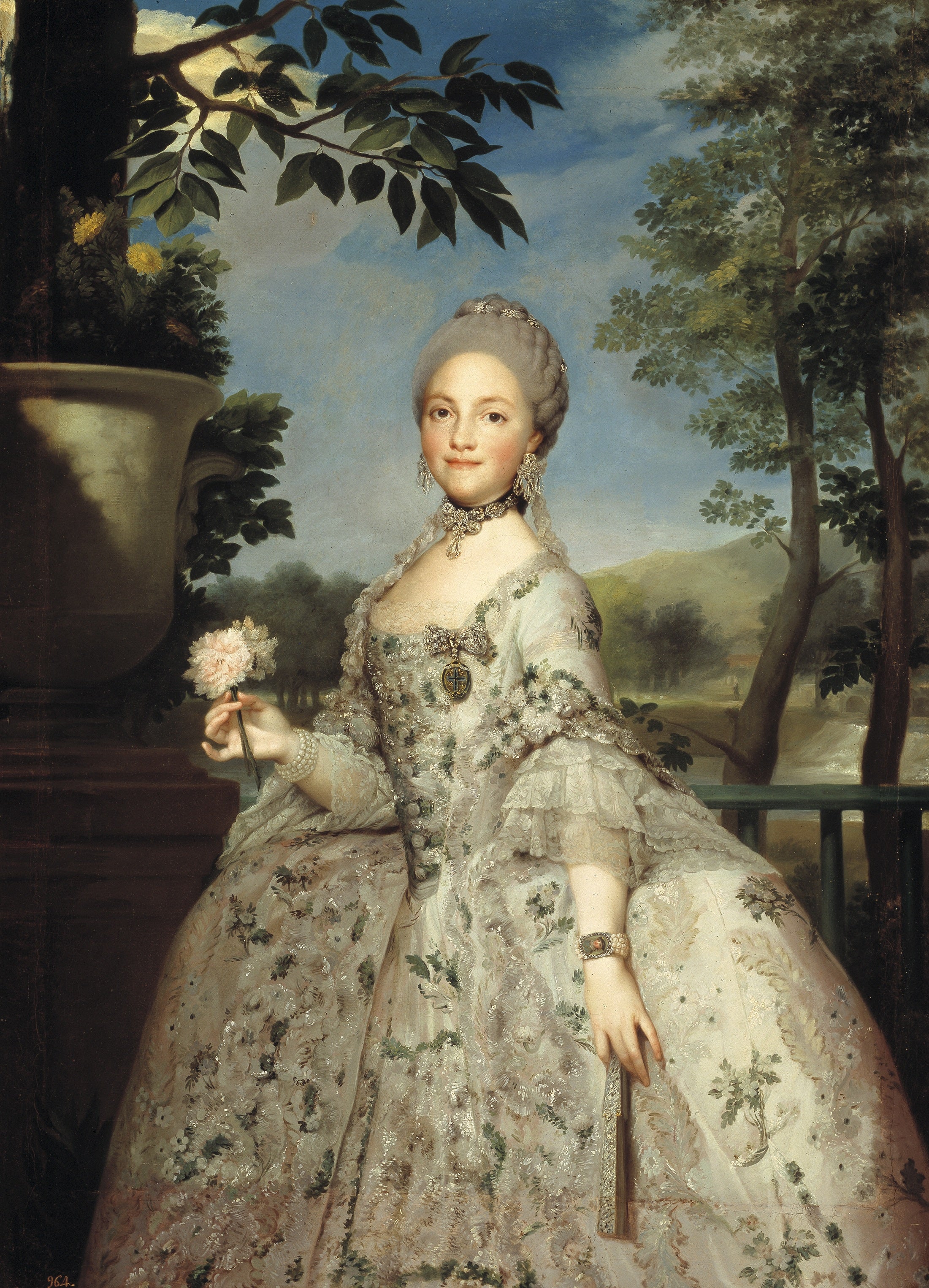 María Luisa de Parme, princesse des Asturies - Anton Raphael Mengs image 1 tableau peint à l’huile sur toile