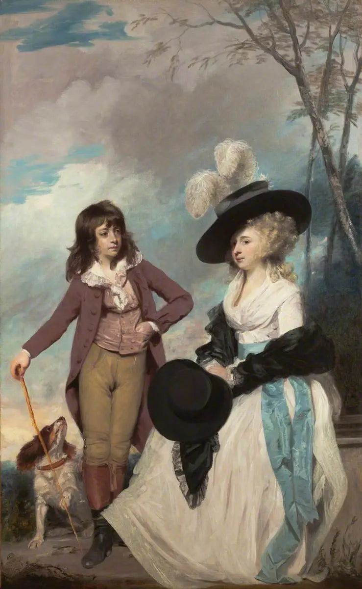 María Marow Gideon y su hermano, William - Joshua Reynolds