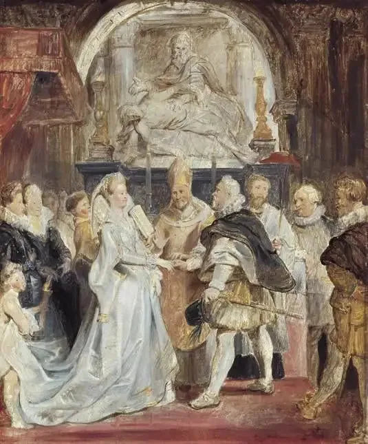 Matrimonio de Enrique IV y María de Médici - Peter Paul Rubens