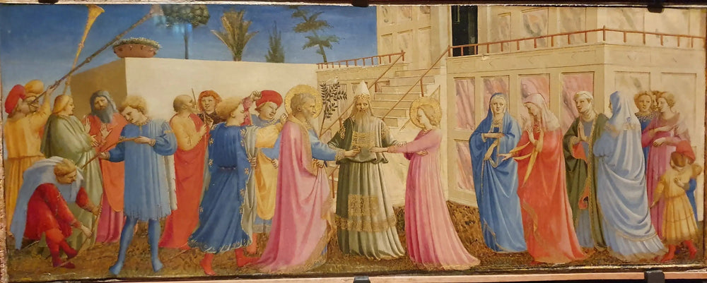 Mariage de la Vierge - Fra Angelico image 1 copie peinte à la main à l’huile
