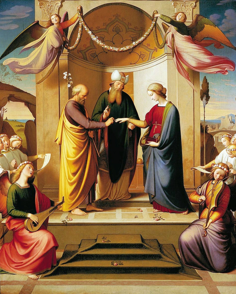 Boda de la Virgen (Sposalizio). - Johann Friedrich Overbeck