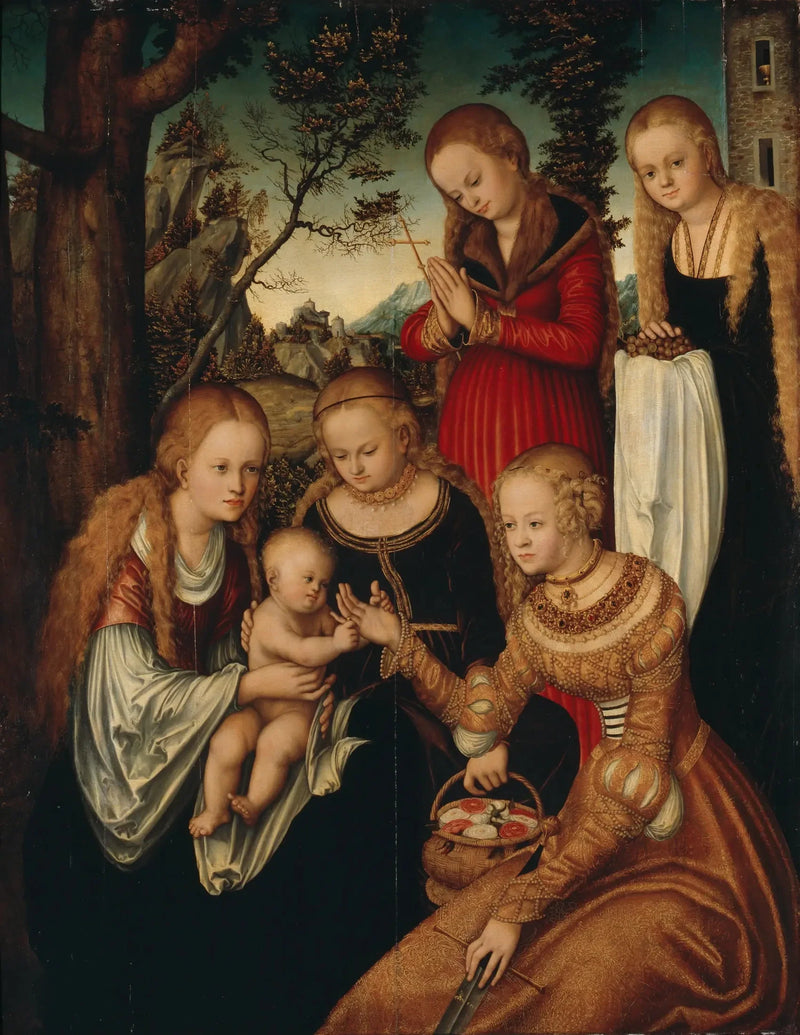 Boda de Santa Catalina - Lucas Cranach el Viejo