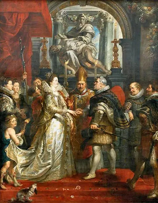 Matrimonio por procuración de María de Médici y Enrique IV en Florencia el 5 de octubre de 1600 - Peter Paul Rubens