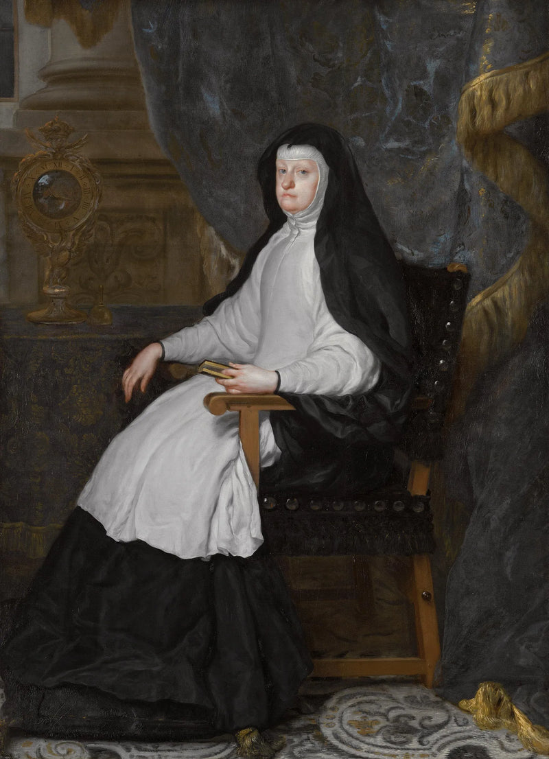 Mariana de Austria, esposa del rey Felipe IV de España, como viuda - Claudio Coello