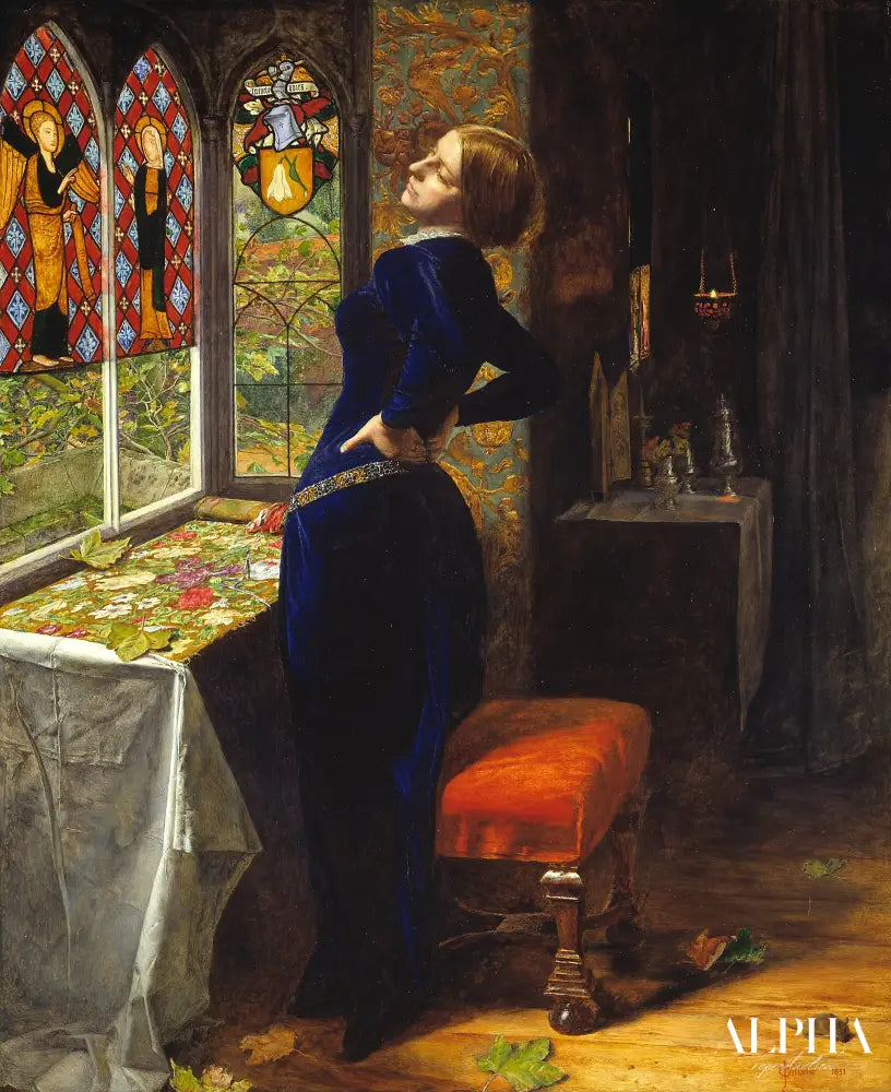 Mariana - John Everett Millais - Reproductions de tableaux et peintures haut de gamme