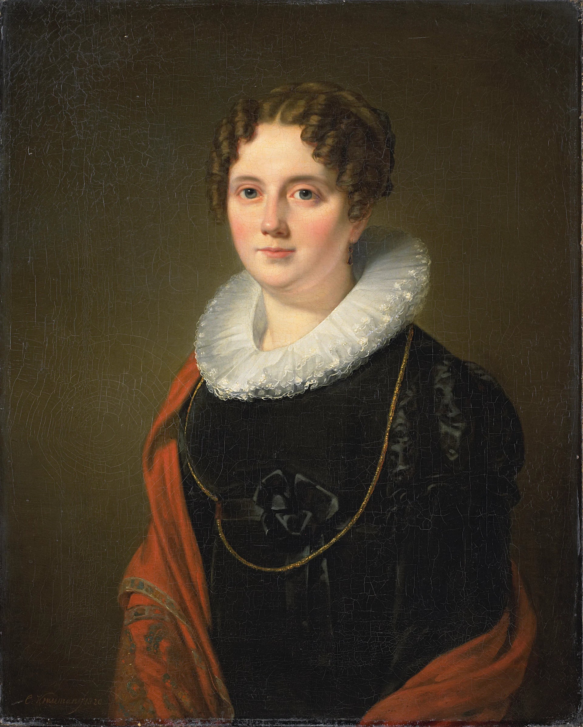 Marie Allebé-Herckenrath. Grand-mère du peintre August Allebé - Cornelis Kruseman