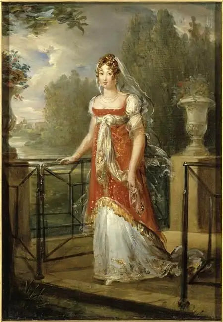 Marie-Anunciada-Carolina Bonaparte, reina de Nápoles, en el castillo de Neuilly (1782-1839) - François Gérard