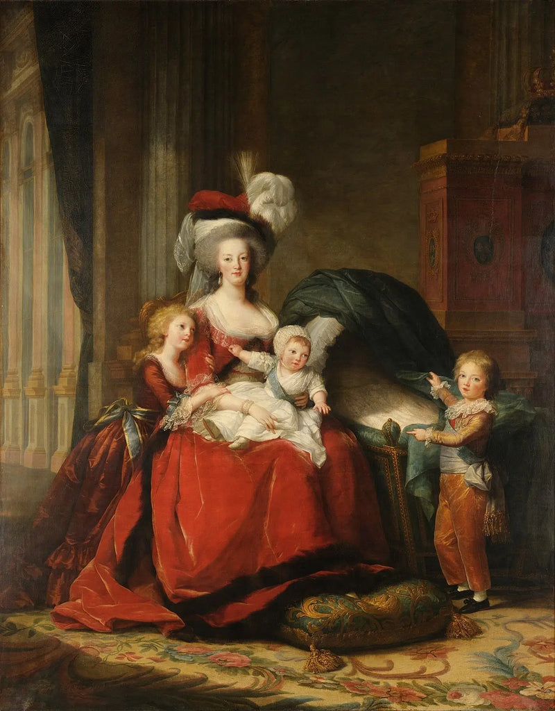 Marie-Antoinette de Lorraine-Habsbourg, reina de Francia y sus hijos - Elisabeth Vigeé Le Brun