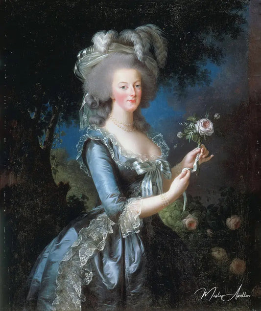 Marie-Antoinette dit « à la Rose » - Élisabeth Vigée Le Brun - Reproductions de tableaux et peintures haut de gamme