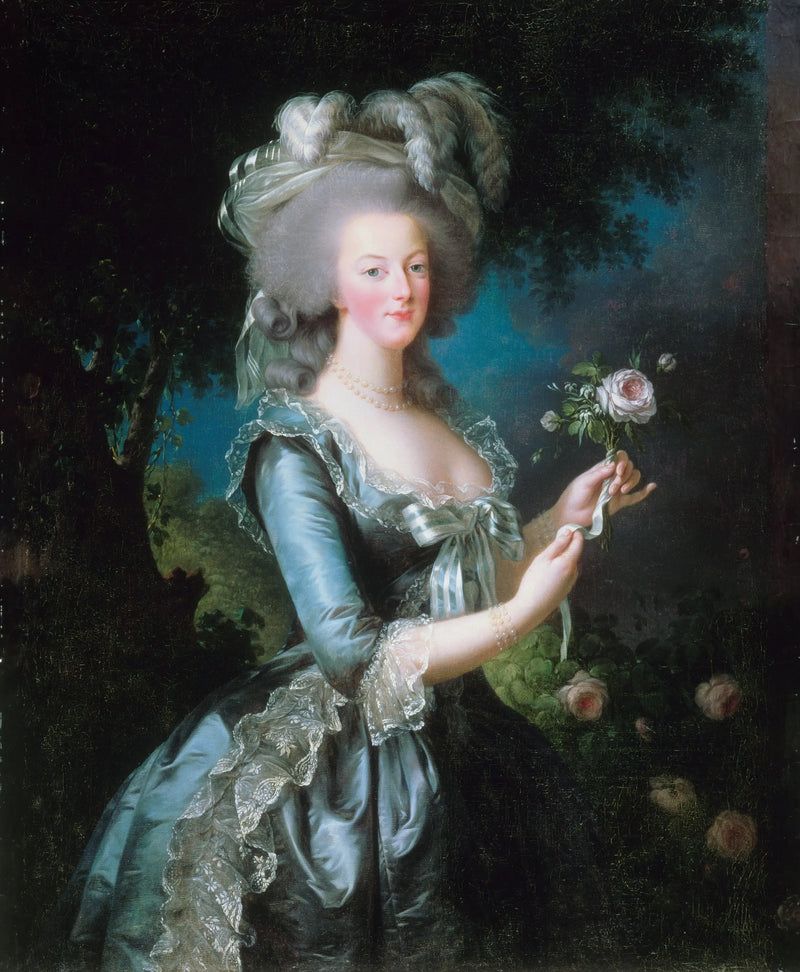 Marie-Antoinette conocida como « a la Rosa » - Élisabeth Vigée Le Brun