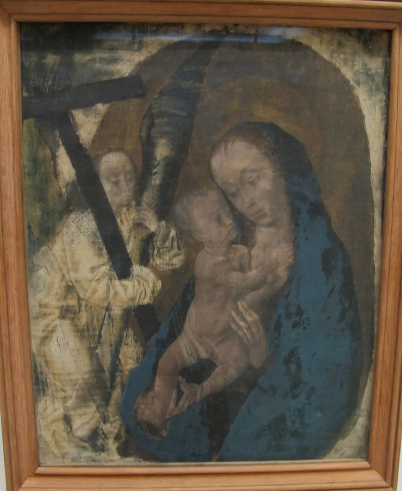 María con el Niño y un ángel - Hugo van der Goes