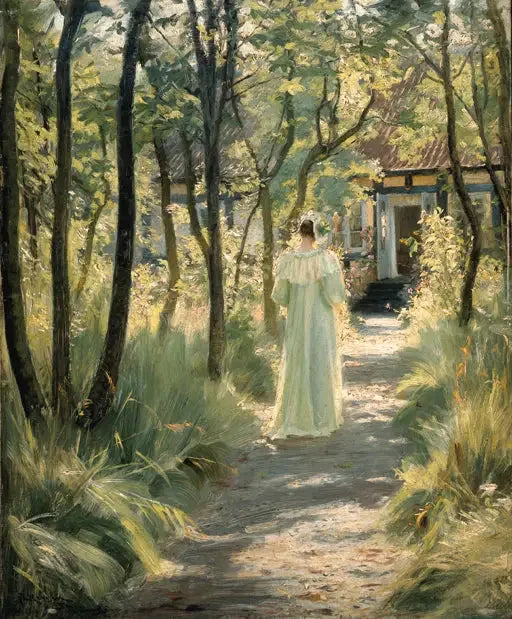 María en el jardín - Peder Severin Krøyer