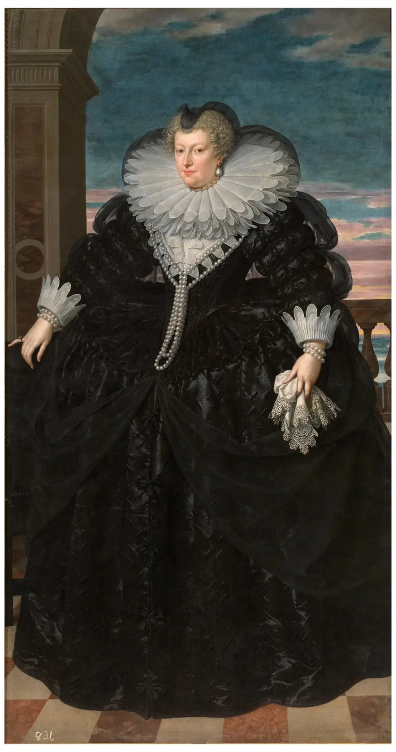 María de Médici en viuda - Frans Pourbus el Joven