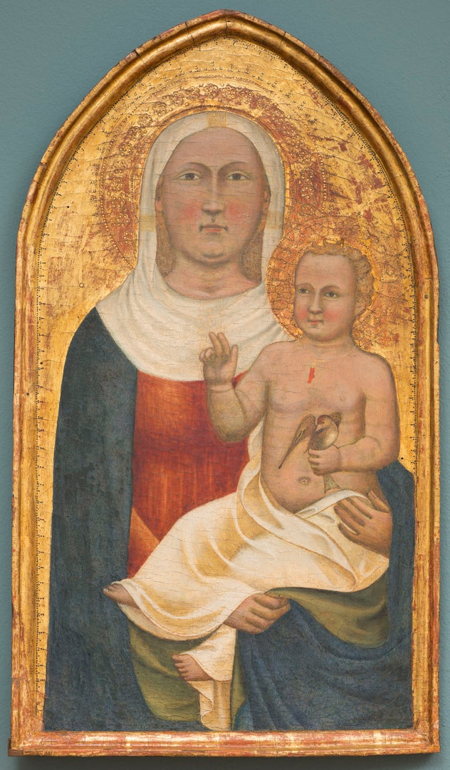 María y el Niño Jesús con un pájaro en la mano - Francesco Traini