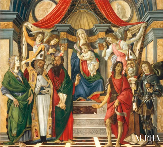 Marie intronisée - Sandro Botticelli - Reproductions de tableaux et peintures haut de gamme