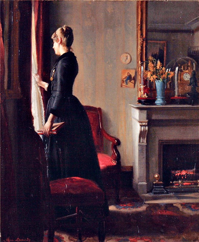 Marie Kr��yer en París - Michael Peter Ancher