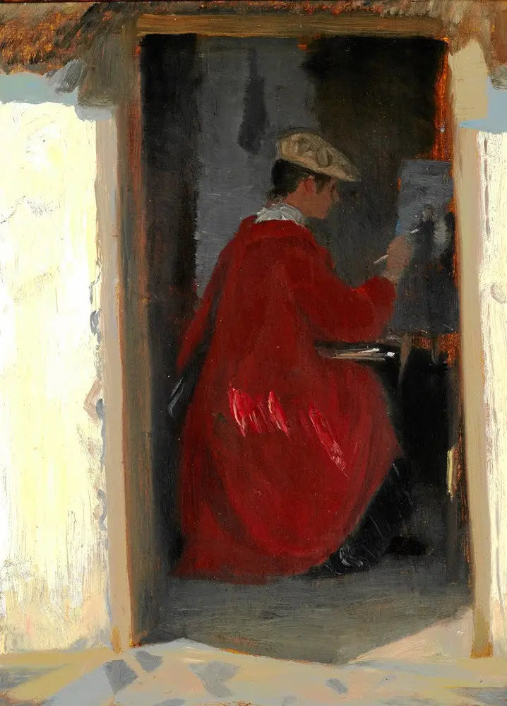 Marie Krøyer pintando en Ravello - Peder Severin Krøyer