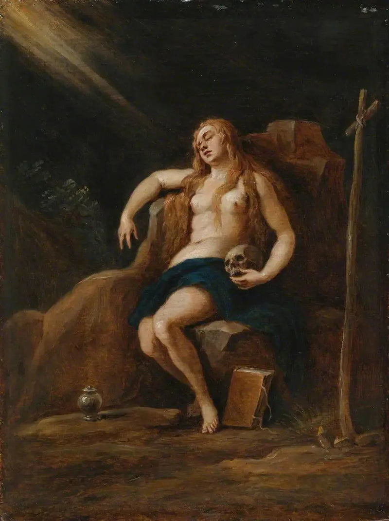 María Magdalena en el desierto (según Palma il Giovane) - David Teniers el Joven
