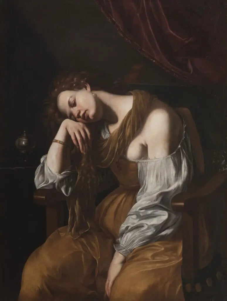 María Magdalena en melancolía - Artemisia Gentileschi