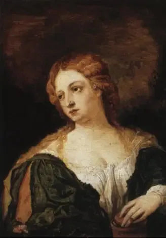María Magdalena con vestido verde - David Teniers el Joven