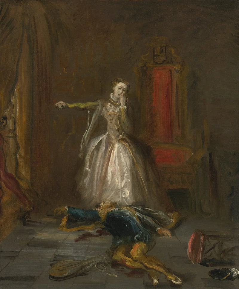 María Estuardo jurando venganza - Théodore Chassériau