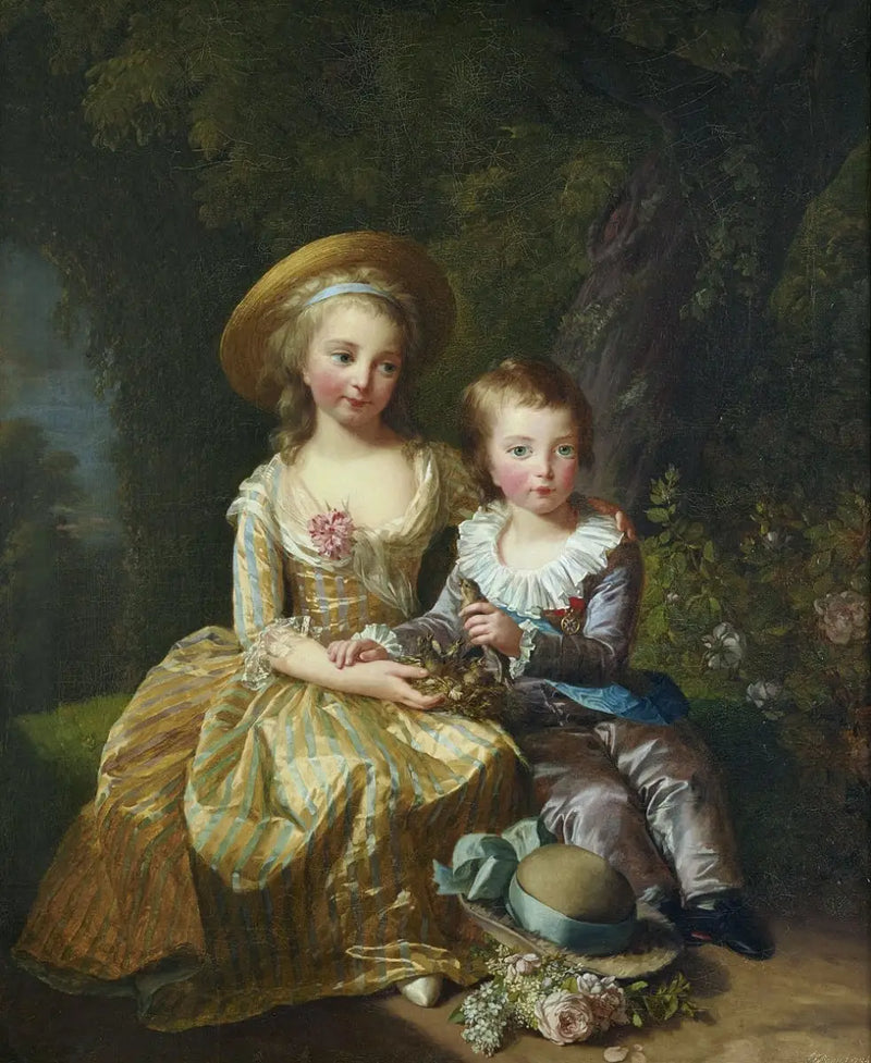 Marie-Thérèse y su hermano el delfín - Élisabeth Vigée Le Brun