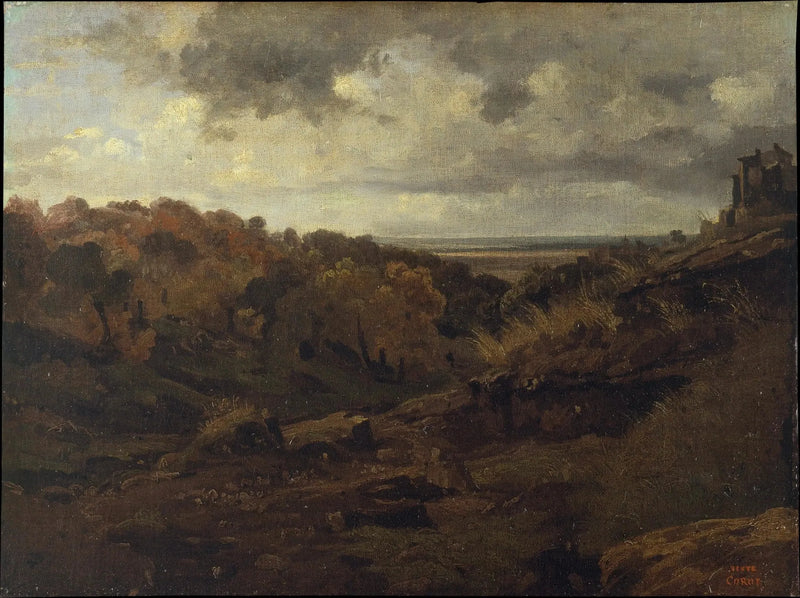 Marin. Gran valle boscosa - Jean-Baptiste Camille Corot
