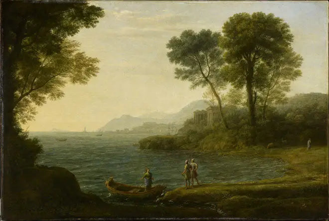 Marino con la embarcación de Carlo y Ubaldo - Claude Lorrain