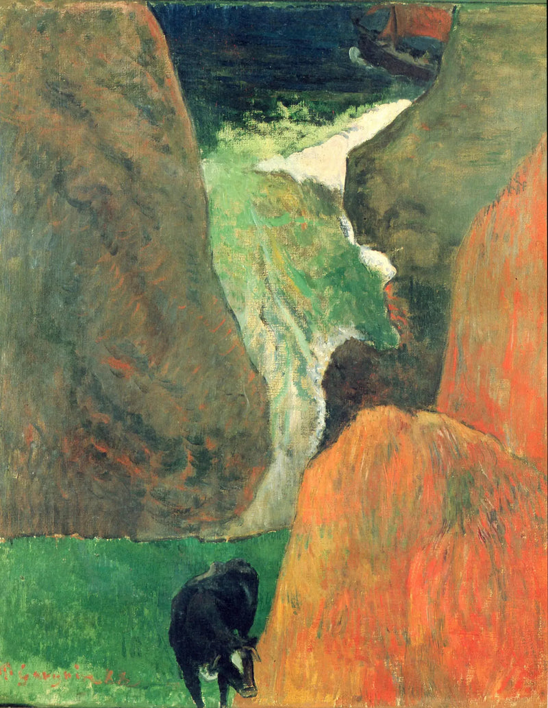 Marinas con vaca - Paul Gauguin