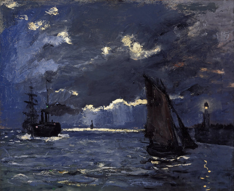 Azul marino, efecto nocturno W71 - Claude Monet