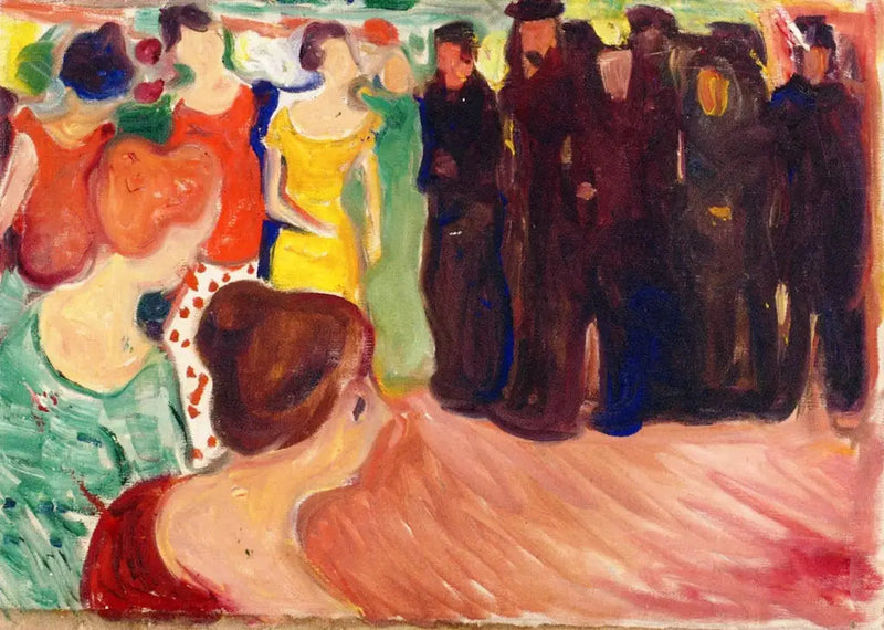 Marineros en el puerto - Edvard Munch