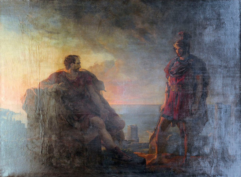 Marius sur les ruines de Carthage - Léon Cogniet image 1 copie de tableau peinte à la main