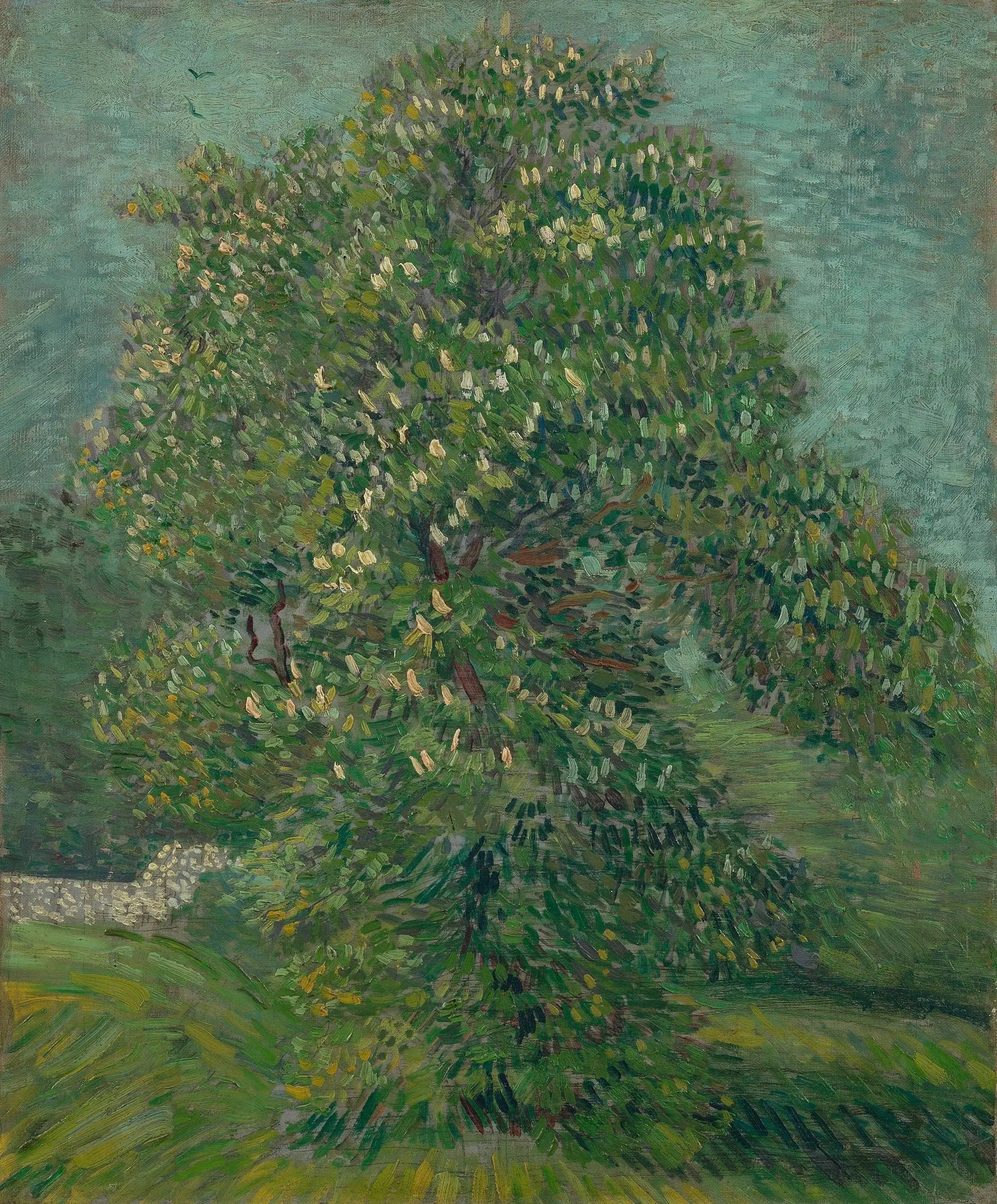 Marronnier d'Inde en fleurs - Vincent van Gogh image 1 reproduction de peinture à l’huile
