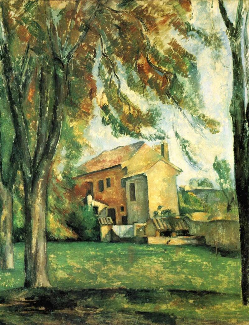 Castaños y granja en Jas de Bouffan - Paul Cézanne