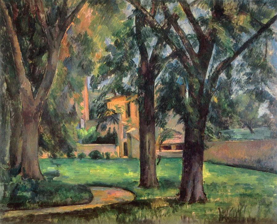 Castaños y finca del Jas de Bouffan - Paul Cézanne