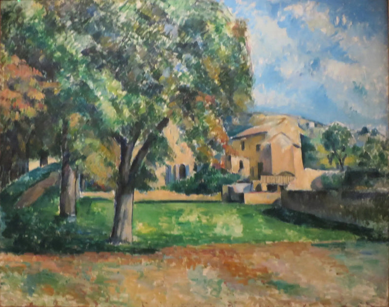 Castaños y granja del Jas de Bouffan. - Paul Cézanne