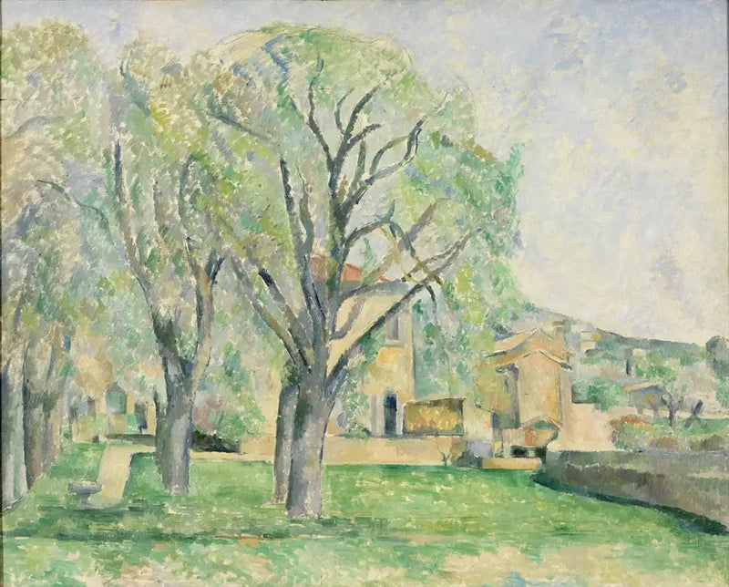 Castaños y finca del Jas de Bouffan - Paul Cézanne