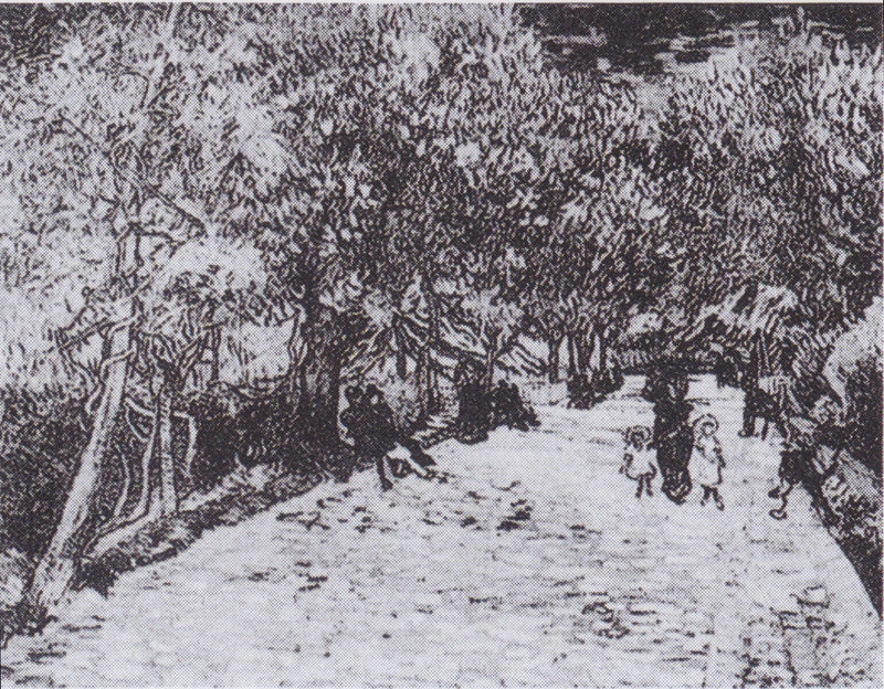 Castañas rojas en el parque público de Arles - Vincent van Gogh