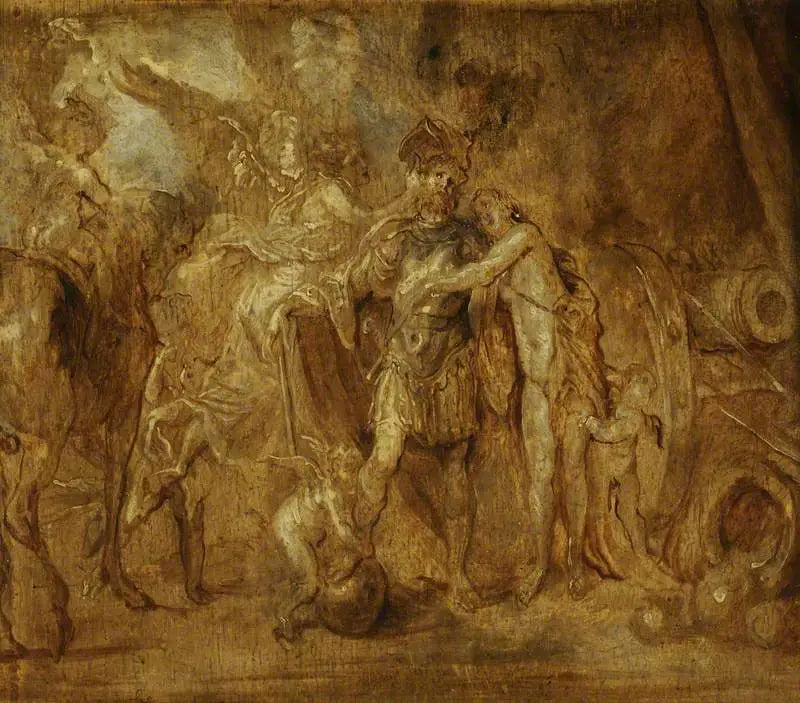 La parte de Marte en guerra - Antoine van Dyck