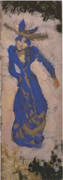 Marthe Mellot en azul - Édouard Vuillard