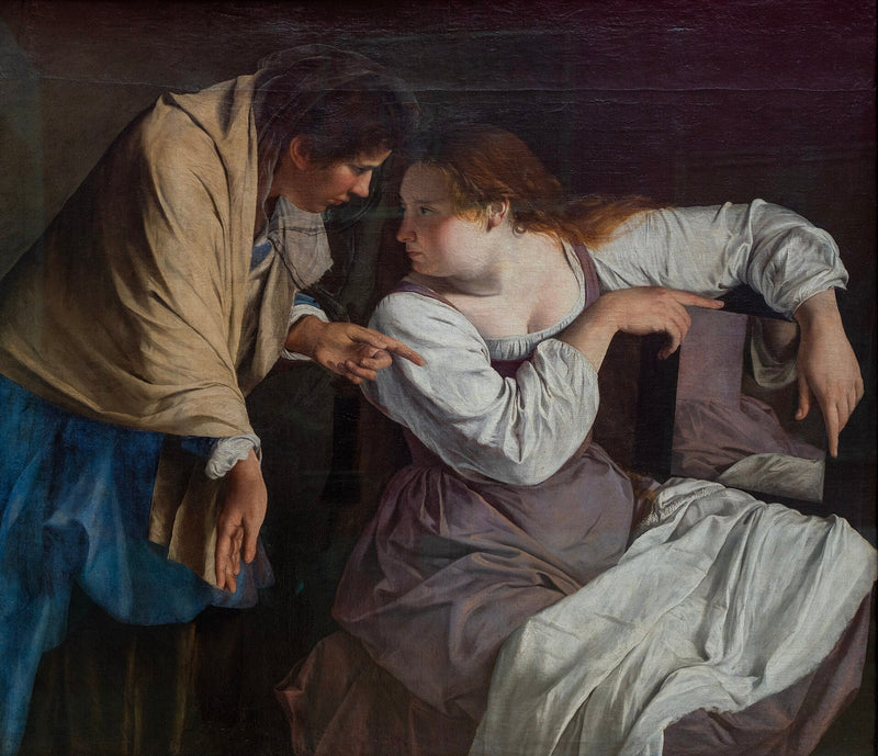 Marta reprimiendo a su hermana María - Orazio Gentileschi