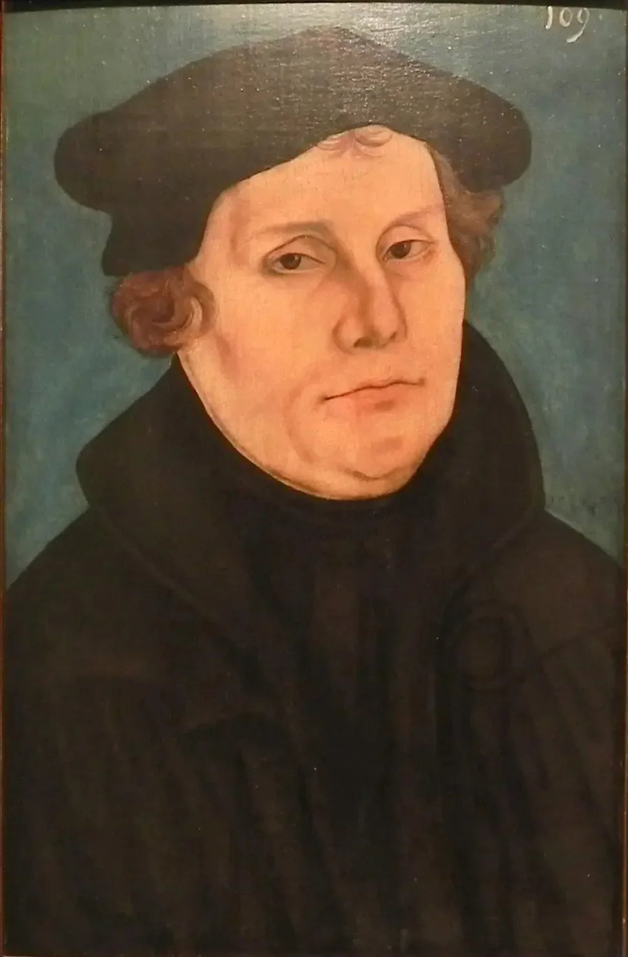 Martín Lutero, en busto, mirando hacia la derecha - Lucas Cranach el Viejo
