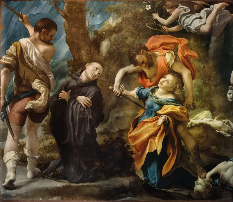 Martirio de cuatro santos - Antonio da Correggio